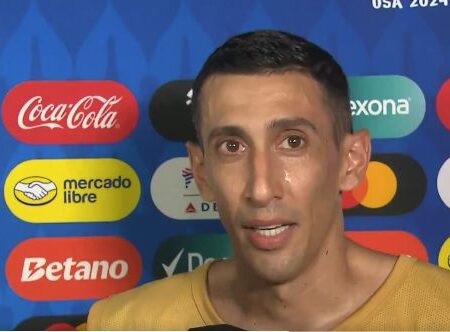 Di María em lágrimas a um jogo de deixar a seleção: “Dei a vida”