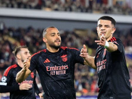 Benfica conquista vitória histórica frente ao Mónaco na Liga dos Campeões