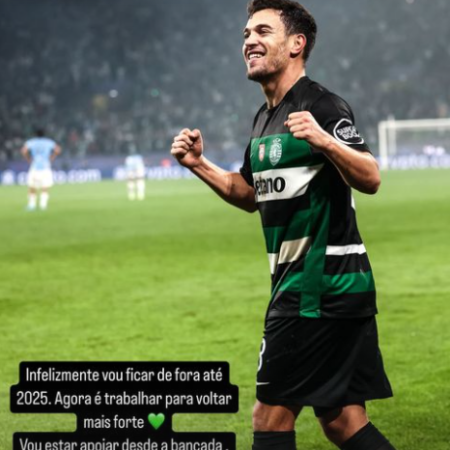 Sporting: Pedro Gonçalves só volta em 2025 devido a lesão muscular